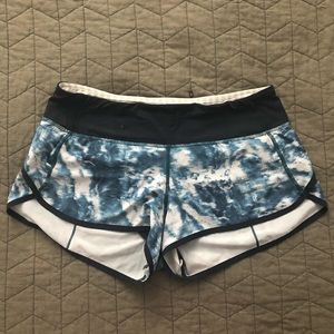 Lululemon Speed Up Short 2.5" BLUE MULTICOLOR